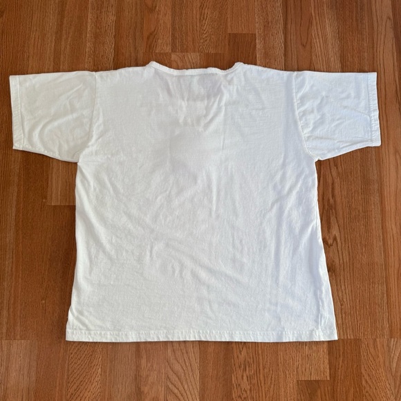 VINTAGE 90s "Get Lucky" Las Vegas Casino Gambling White Embroidered T-shirt - Picture 2 of 6